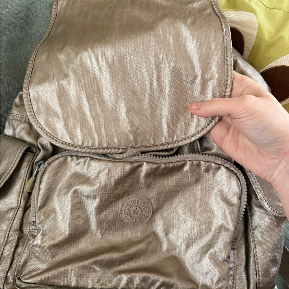 Kipling CITY PACK MINI Small backpack, Metallic G… - image 9